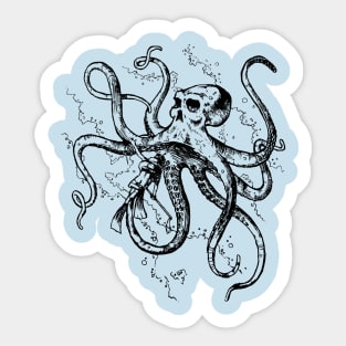 Octo Skull Attach Sticker